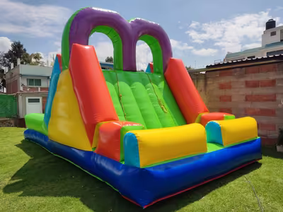 Inflable Extrem con tobogán de altura, renta en CDMX