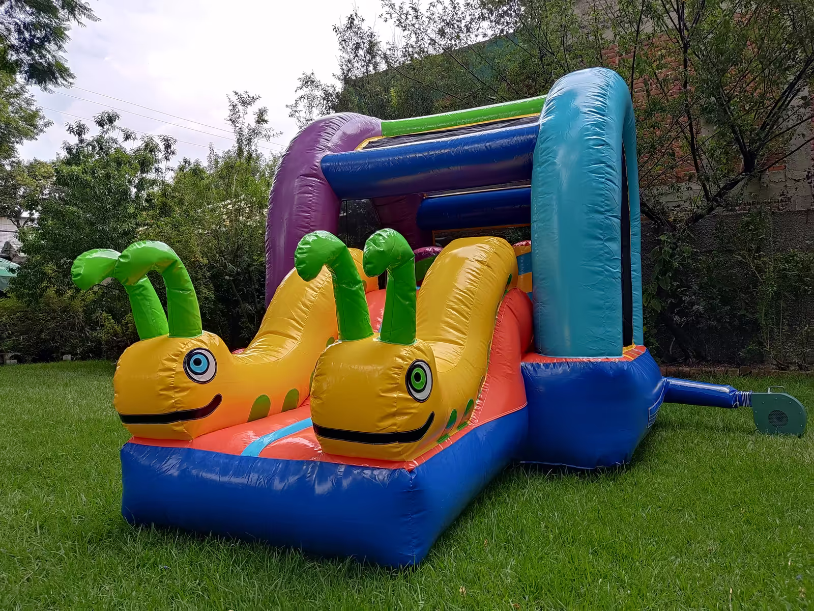 Castillo inflable Gusanitos para cumpleaños
