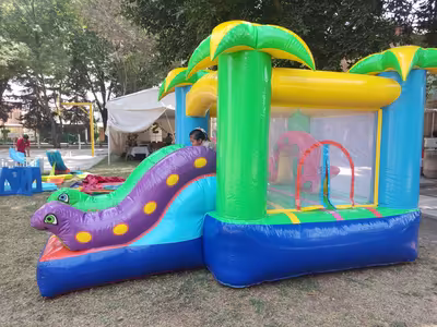 Alquiler del inflable Mini Jungla en jardín de CDMX