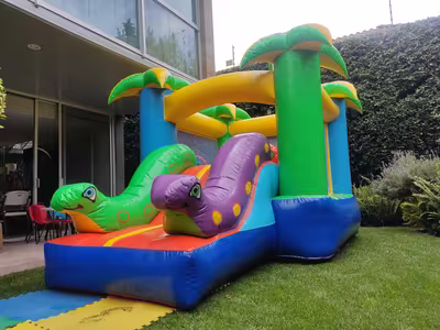 Alquiler del inflable Mini Jungla en jardín de CDMX