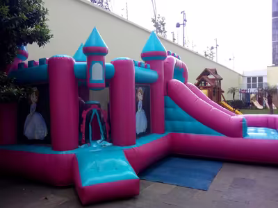 Castillo inflable para niña de 5 metros en CDMX