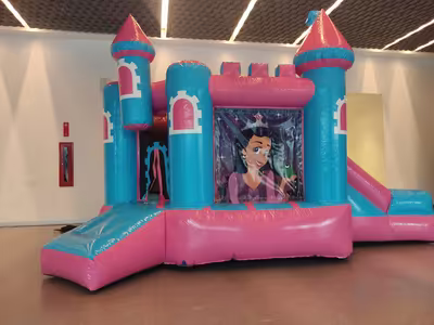 Cumpleaños de niños con inflable montado en CDMX