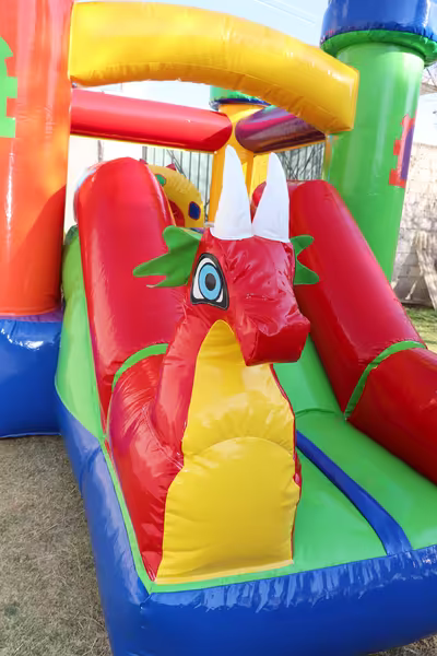 Inflable instalado y listo para la fiesta en CDMX
