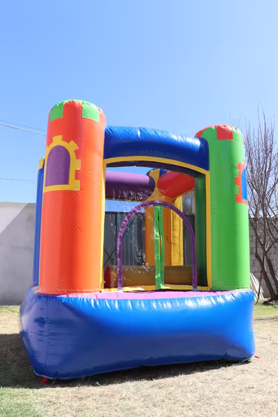 Inflable instalado y listo para la fiesta en CDMX