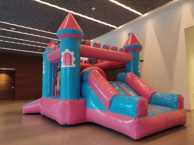 Inflable instalado y listo para la fiesta en CDMX
