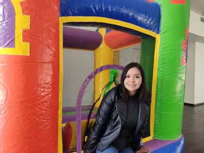 Inflable instalado y listo para la fiesta en CDMX