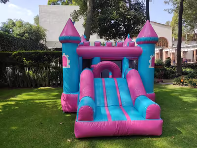 Inflable instalado y listo para la fiesta en CDMX