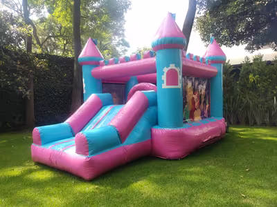 Inflable instalado y listo para la fiesta en CDMX