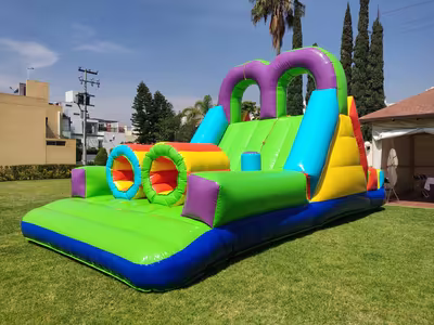 Inflable instalado y listo para la fiesta en CDMX